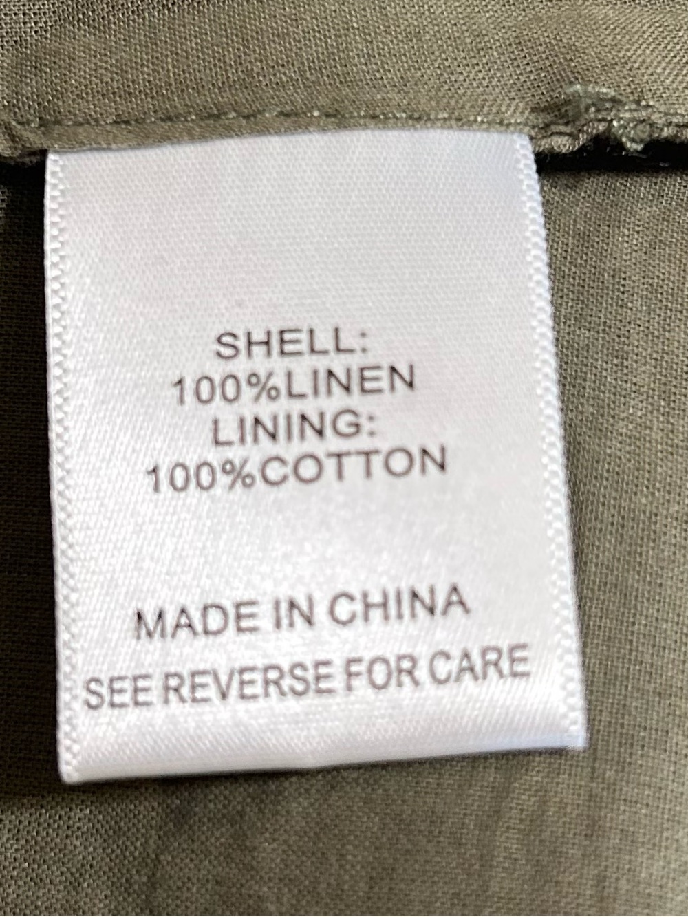 Lucy Paris Linen Halter Vest Size Large Olive Green Button Front Tailored - Picture 10 of 10